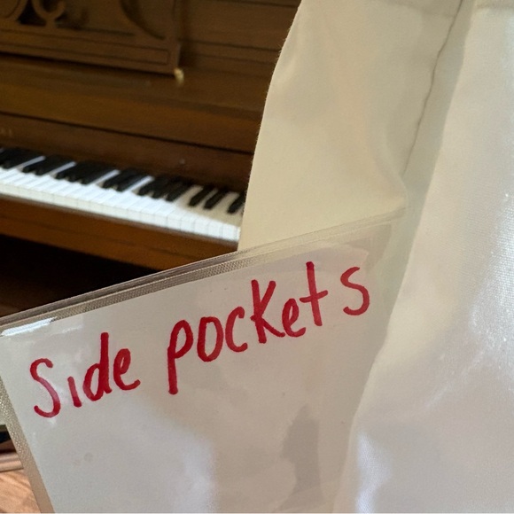 Abercrombie and Fitch White Ruffle Strap Smocked Poplin Midi Dress Costal Beachy - Picture 11 of 12